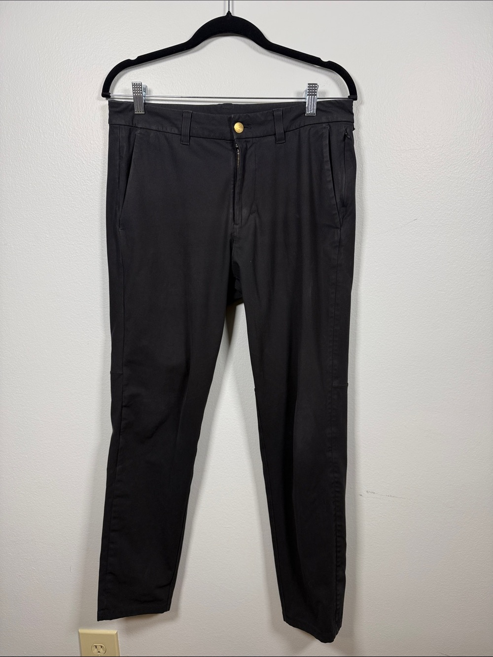 lululemon athletica Black Stretch Chino Pants 32x29